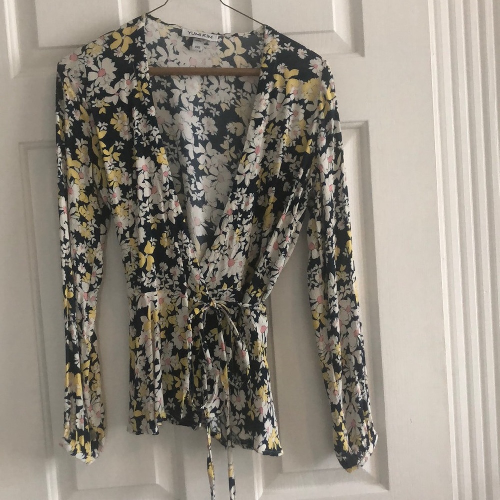 Yumi Kim floral wrap top XXS